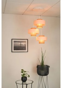 Brilagi - Lampadario a sospensione con filo DALLAS 3xE27/15W/230V marrone/color crema/bianco