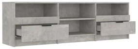 Mobile per tv grigio cemento 150x33,5x45cm legno ingegnerizzato