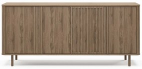 Cassettiera di colore naturale con effetto rovere 180x80x40 cm Salma – Marckeric