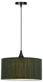 Lampadario a sospensione con filo PATTI 1xE27/60W/230V diametro 30 cm verde