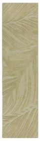 Tappeto verde in lana 60x230 cm Lino Leaf - Flair Rugs