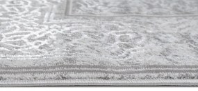 Esclusivo tappeto grigio con motivo orientale bianco Larghezza: 160 cm | Lunghezza: 230 cm