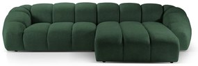 Divano angolare verde (con penisola a destra) Diana – Micadoni