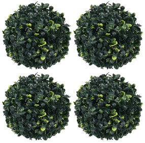Sfere Di Bosso Artificiale 4 Pz 12 Cm /