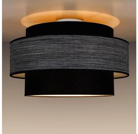 Plafoniera GRACE 1xE27/60W/230V diametro 40 cm nero/grigio