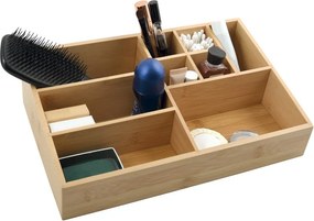 Organizer da bagno di colore naturale in bambù per cosmetici Isalys – MSV