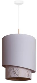 Duolla - Lampadario a sospensione con filo PARIGI 1xE27/15W/230V diametro 40 cm bianco/beige