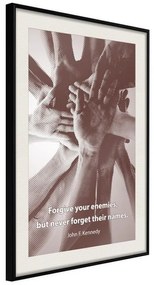 Poster  Hands  Cornice Quadri Cornice nera con pass-partout, Larghezza x Altezza Home decor 20x30