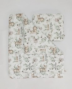 Culla in vimini con set per neonati - Animali del bosco