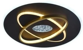 Plafoniera LED dimmerabile LED/80W/230V nero + telecomando