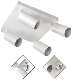 Luce Spot FARGO 4xGU10/30W/230V bianco