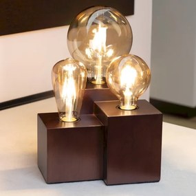 Spot-Light 2276376 - Lampada da tavolo VINCENT 3xE27/15W/230V