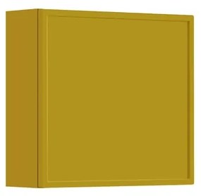Pensile bagno Pixel laccato opaco giallo sole, 1 anta apertura da sinistra P 17 x L 40 x H 40 cm