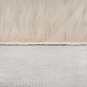 Tappeto in pelliccia sintetica beige 80x150 cm Alpine Faux Fur - Flair Rugs