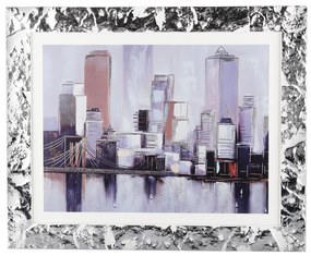 Quadro skyline New York 30x46 cm Beltrami con argento Miro Silver