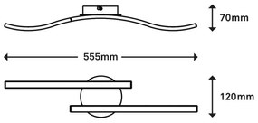 Briloner 3449-015 - Lampadario LED da superficie GO 2xLED/6W/230V