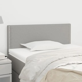 Testiera Grigio Chiaro 100x5x78/88 Cm İn Tessuto /