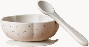 Set da pranzo per bambini in silicone Poppy in Bloom, set da 2