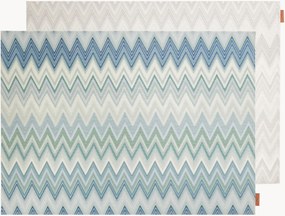 Set di 2 tovagliette americane reversibili Zigzag