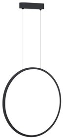 Lampadario LED a cavo SATURNO LED/28W/230V Ø 50 cm IP44 antracite