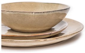 Set da pranzo in gres beige 24 pezzi Glosia - Bonami Selection