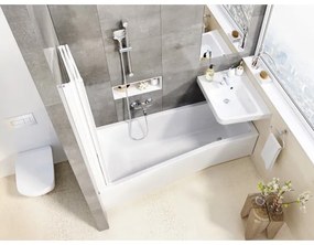 Ravak X07P348 - Doccetta a mano con pulsante, finitura cromo lucido