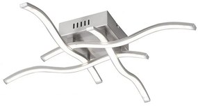 Leuchten Direkt 15131-55 - Lampadario LED da superficie WAWE 4xLED/4,6W/230V cromo opaco