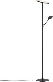Lampada da terra moderna nera con LED dimmerabile - Divana