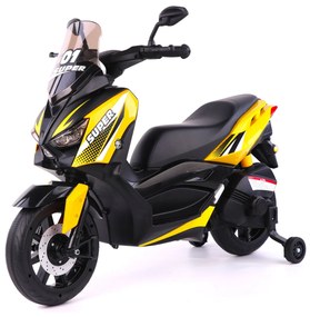 Moto Elettrica per Bambini 6V Super Gialla