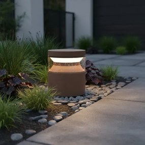 Ideal Lux - Lampada LED da esterno BOEING LED/14W/230V 15 cm IP65 marrone