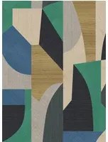 Arte International Carta da parati Puzzle - Blue Emerald