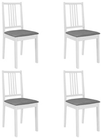 Set per sala da pranzo 5 pz in mdf bianco