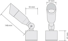 Illuminazione esterna a LED OKO LED/1W/350mA IP54