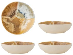 Ciotoline in set color crema in gres 4 pz 625 ml Lacey – Bloomingville