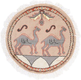 Agra Tappeto orientale 50 x 50 (Indian) Annodato A Mano