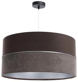 Lampadario a sospensione con filo TWIST 1xE27/60W/230V marrone/argento