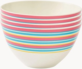 Set di 4 ciotole piccole in Fine China Calypso Stripe