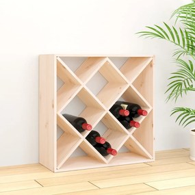 Portabottiglie 62x25x62 Cm İn Legno Massello Di Pino /