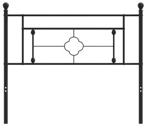 Testiera in Metallo Nero 107 cm