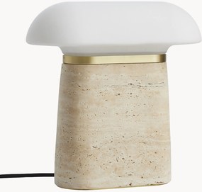 Lampada da tavolo in travertino Nova