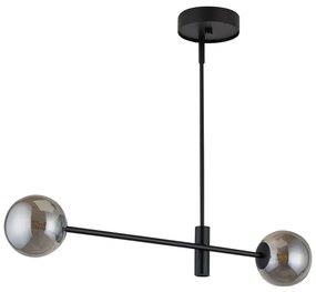 Lampadario su palo  ORO 2xG9/12W/230V nero/grigio
