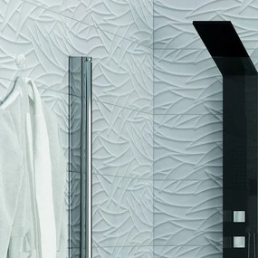 Box doccia angolare 70x90 due ante battenti finitura cromo | KS2800 - KAMALU
