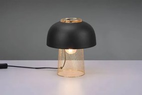 Lampada punch  h.28cm metallo nero e oro r50811032