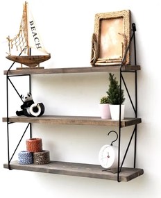 Mensola a muro 60x55 cm abete