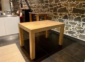 Tavolo da pranzo  allungabile in legno  naturale 160x90 cm