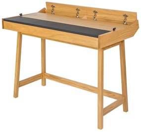 Tavolo da lavoro in legno di quercia Brompton - Woodman