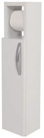 Mobiletto con porta carta igienica STAR 65x15 cm bianco