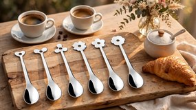 Set di Cucchiaini Espresso 6 Pezzi in Acciaio Eme Cadeau...