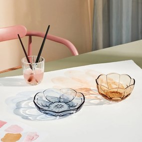 set di 2 piatti da dessert in vetro azzurro ø 16 cm Lily - Holmegaard