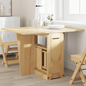 Tavolo Da Pranzo Corona Marrone Cera İn Legno Di Pino /